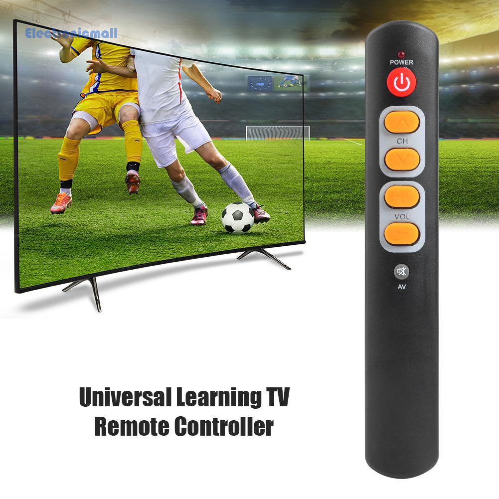 ElectronicMall01 Universal 6 Big Yellow Button Learning Remote Control Copy IR Remote for TV STB