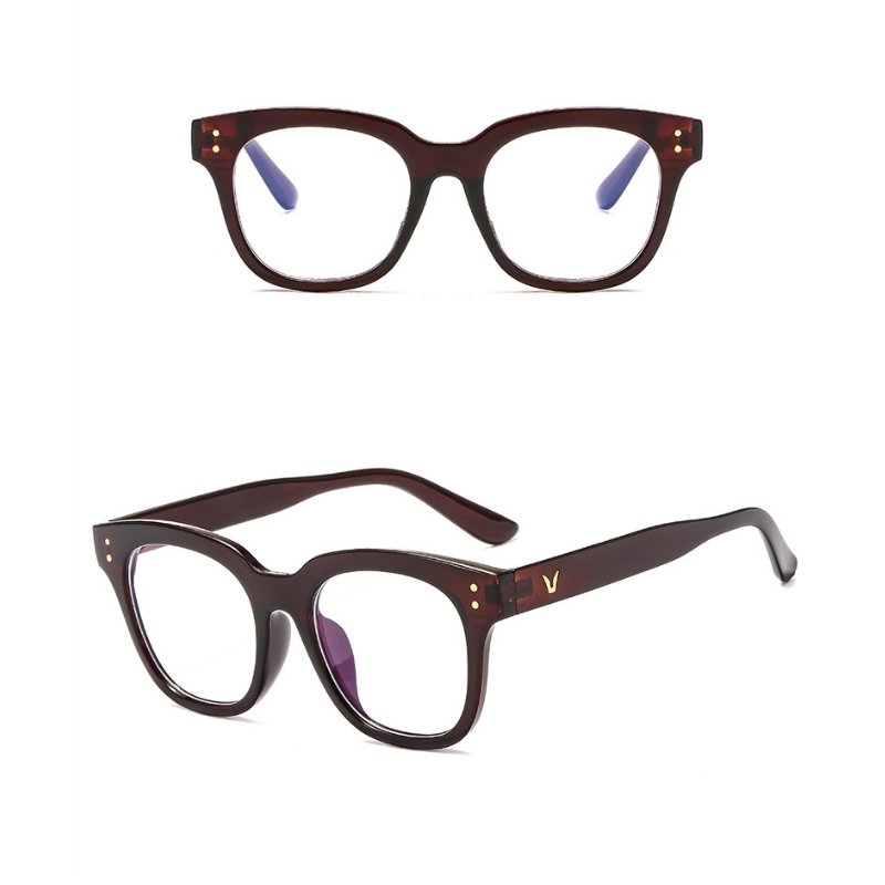 Big Square Frame Eyeglasses Vinntage Luxury Brand Design