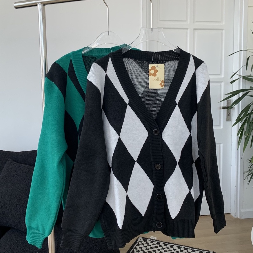 Cardigan nữ quả trám 4 cúc mềm mại LOLLIE STUIDO AL22