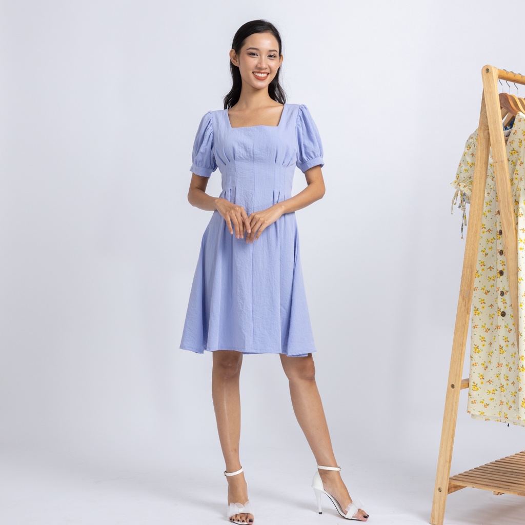 Đầm sơ mi nữ thời trang thiết kế chữ A mẫu mới Local Brand Chính Hãng Midori Studio