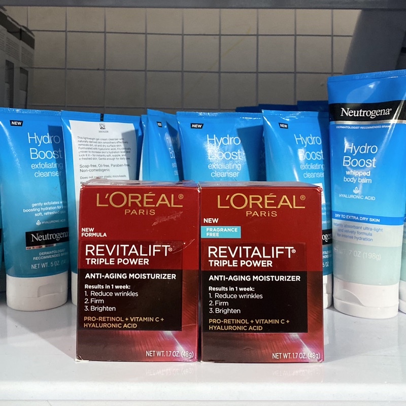 Kem chống lão hoá và sáng da Loreal Revitalift Triple Power Anti Aging Moisturizer 48g