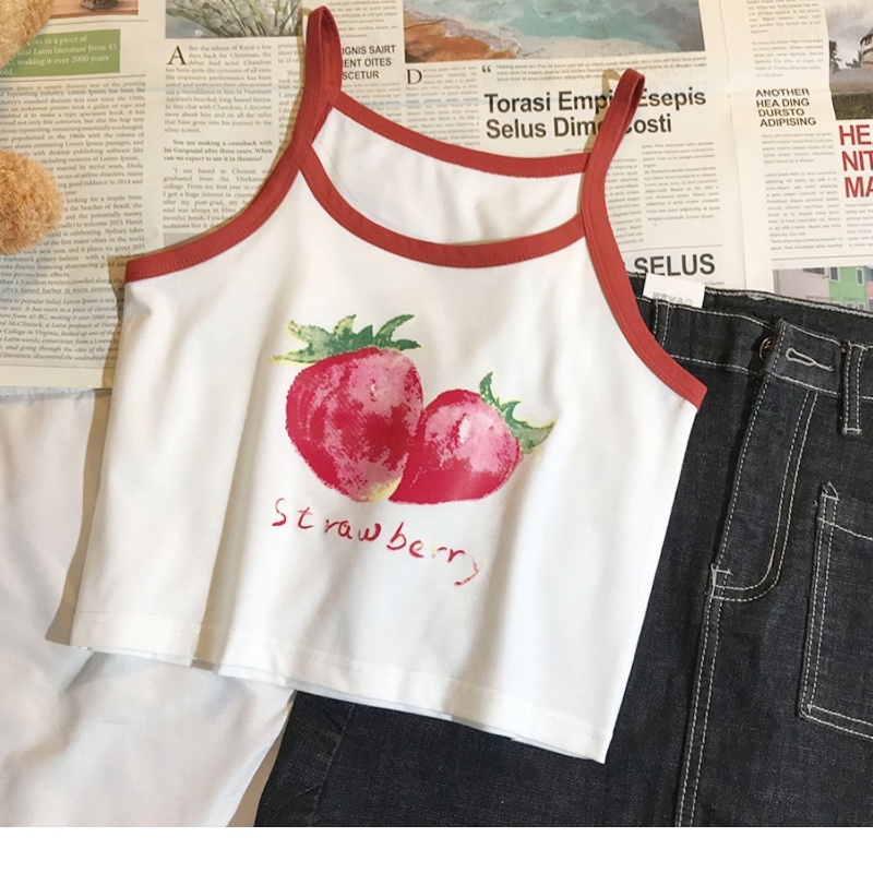 COZOK Áo Tank Top Không Tay In Họa Tiết Thời Trang