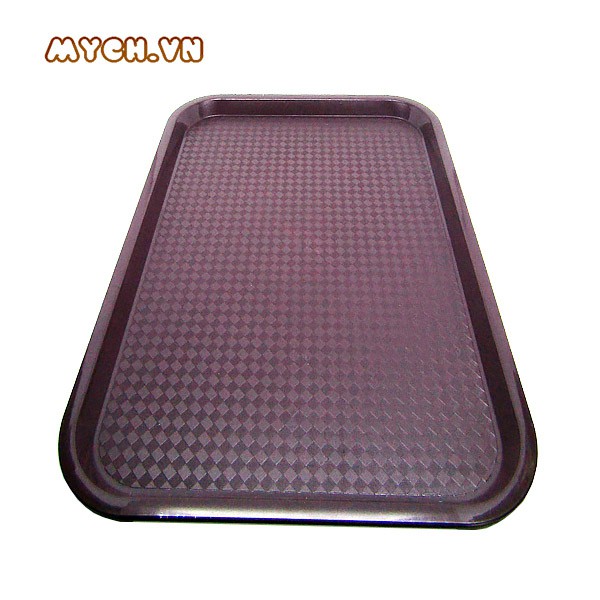 Mâm nhựa vuông chống trơn trượt MNVCT, chất liệu bền, KT 41 x 30.