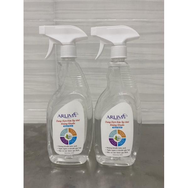 DUNG DỊCH RỬA TAY KHÔ KHÁNG KHUẨN DẠNG XỊT VÀ GEL 500ml