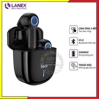 Tai nghe Bluetooth Hoco ES45 V5.0 hỗ trợ mic cảm ứng TWS, chuyên dùng cho Iphone