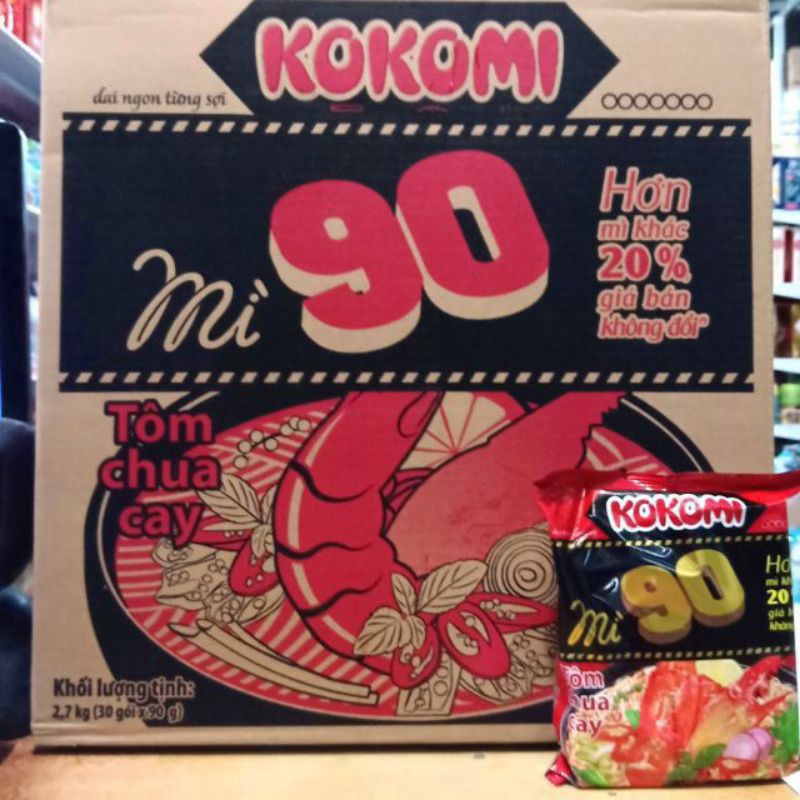 thùng mì kokomi đại 90 .30gói/90g