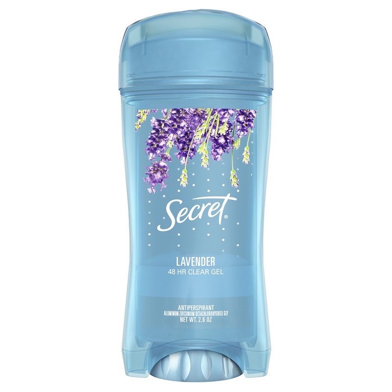 [USA] Lăn khử mùi nữ Secret Clear Gel Luxe Lavender 73g mẫu mới ngăn mồ hôi - Mỹ