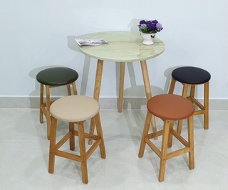 Ghế đôn gỗ cao 60