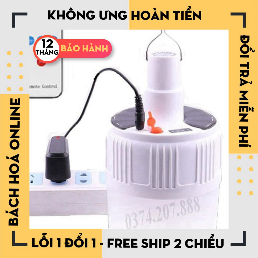 Đèn LED tích điện-Đèn năng lượng mặt trời công suất 100W -5 chế độ sáng-có điều khiển từ xa [Den Led]