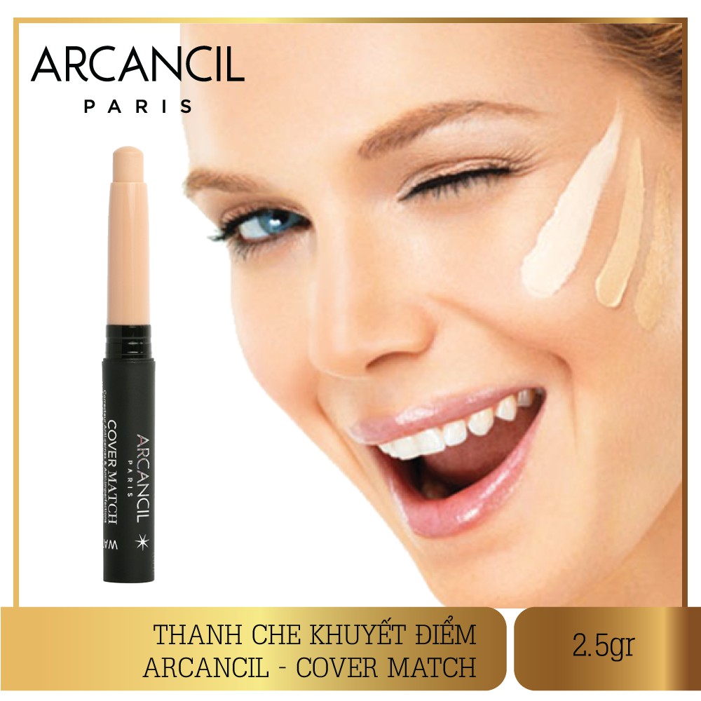Kem che khuyết điểm Arcancil Cover Match Dark Circles and Imperfections Corrective Concealer 2.5gr