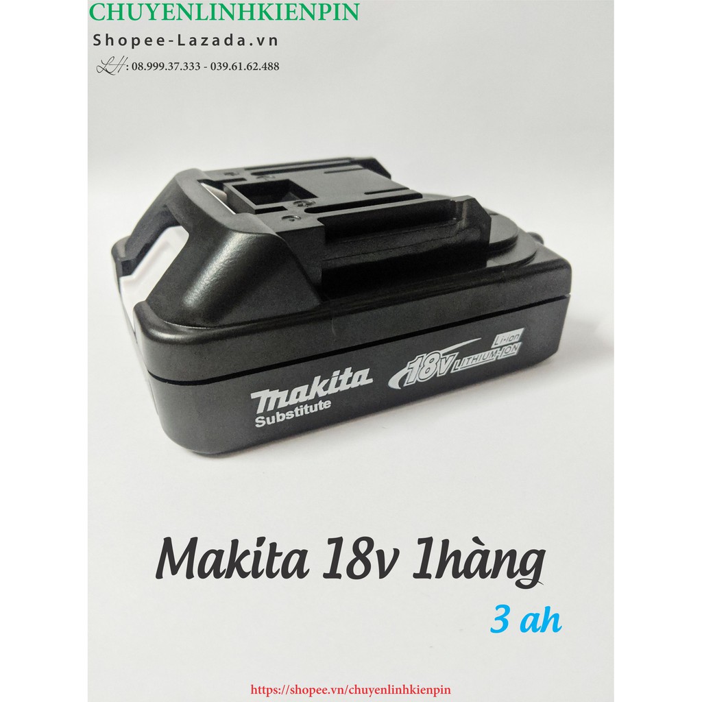 Vỏ pin Makita 18v adaptor, 1 hàng - 5 cell_BL1830B_( BL64_182 )