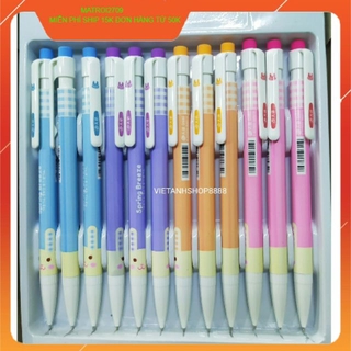 Bút chì bấm 0.5mm có đầu gôm