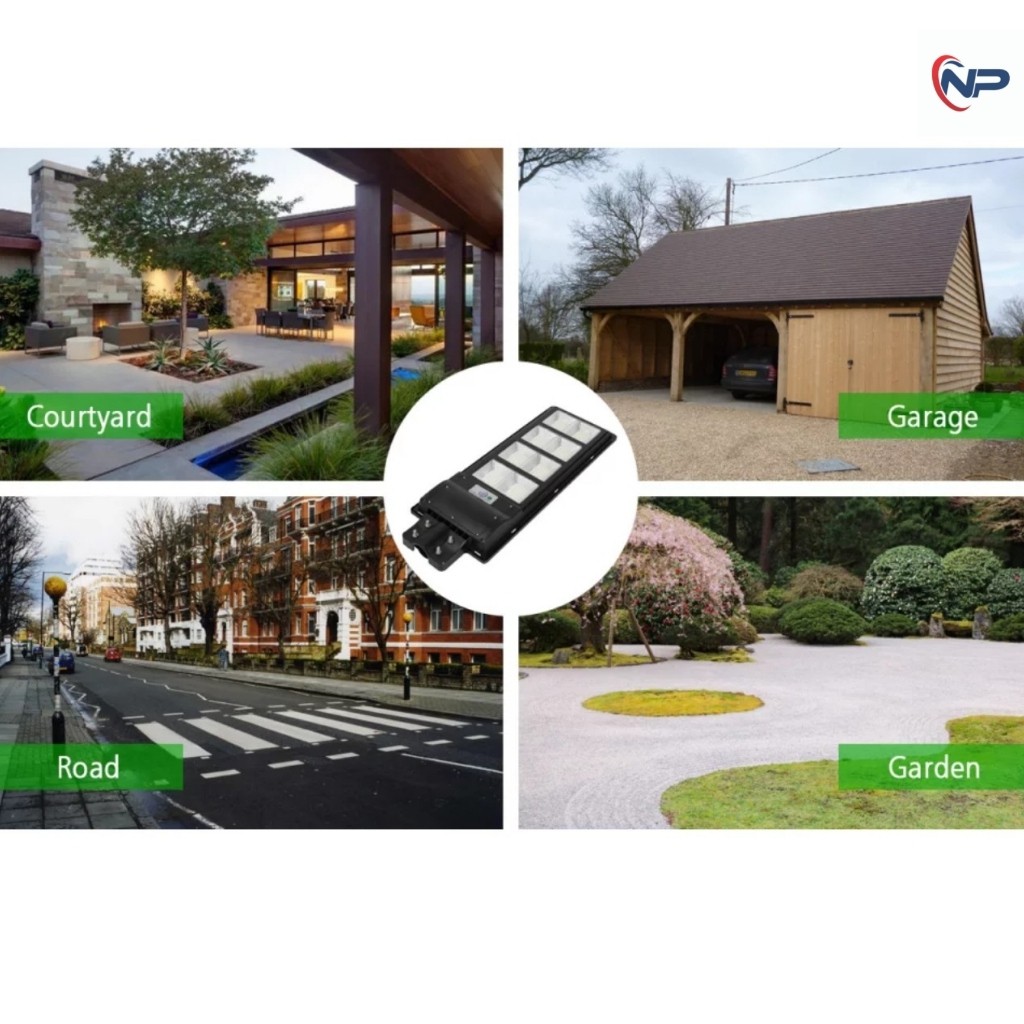 Đèn Năng Lượng Mặt Trời Liền Thể 120W Có Cảm Biến Chuyển Động, Có Điều Khiển, Chống Nước Mưa,Bảo Hành 24 tháng