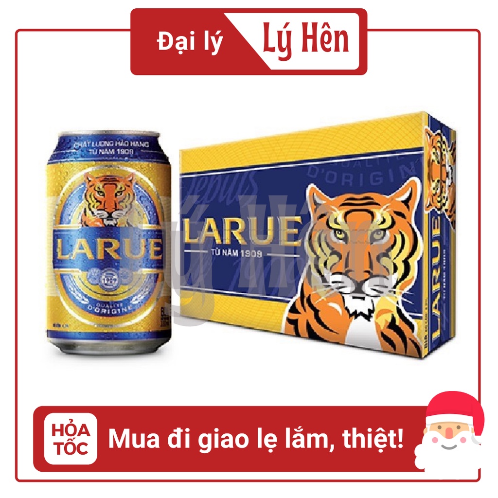 Thùng 24 Lon Bia Larue Gold - Larue Vàng 330ml/Lon Date Luôn Mới