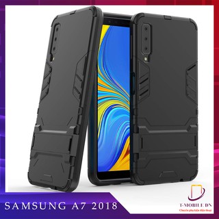 Ốp lưng Samsung A7 2018 🔥FREE SHIP🔥 IRON MAN Nhựa PC cứng viền dẻo chống sốc bảo vệ camera