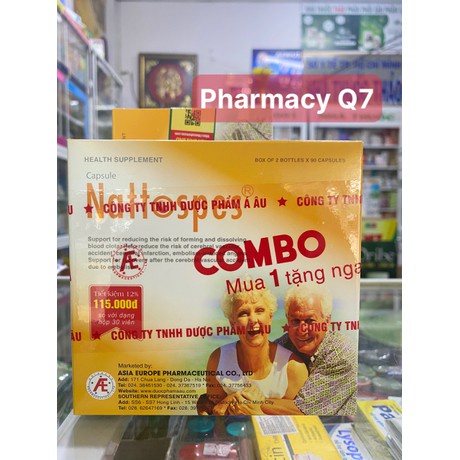 ✅[CHÍNH HÃNG] CÓ SHIPNOW Combo viên uống nattospes 180 viên tặng kèm hộp 30 viên natospes natopes natopet Pharmacy Q7