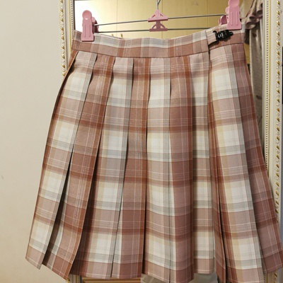 Sét JK 7 Móm Váy Kẻ 42cm Bling Bling, Aó,  Nơ,Buộc tóc, Bảng Tên, Móc