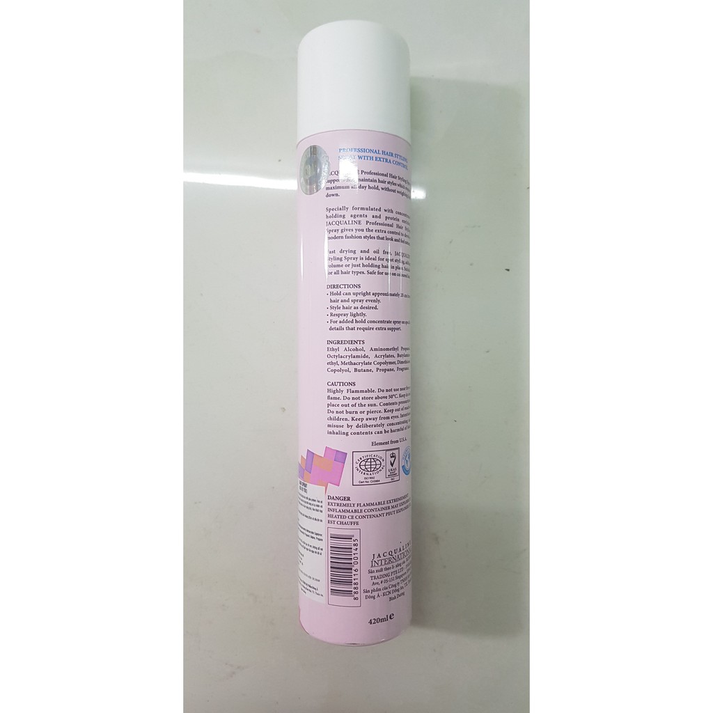 Keo Xịt Tóc Con Bướm Hair Spray Extra Control Jacqualine 420ml