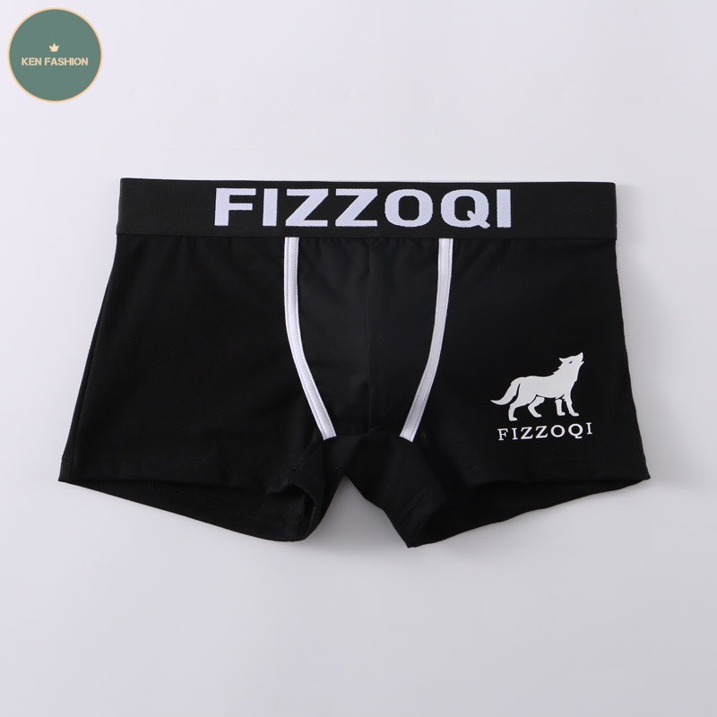 Quần lót nam cao cấp FIZZOQI QS7 quần sịp đùi 4 màu, chất cotton, đầy đủ size từ 38-105kg