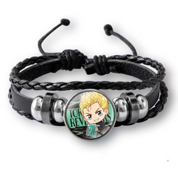 Vòng Đeo Tay Băng Da Tokyo Revengers Tùy Chỉnh Tiện Dụng