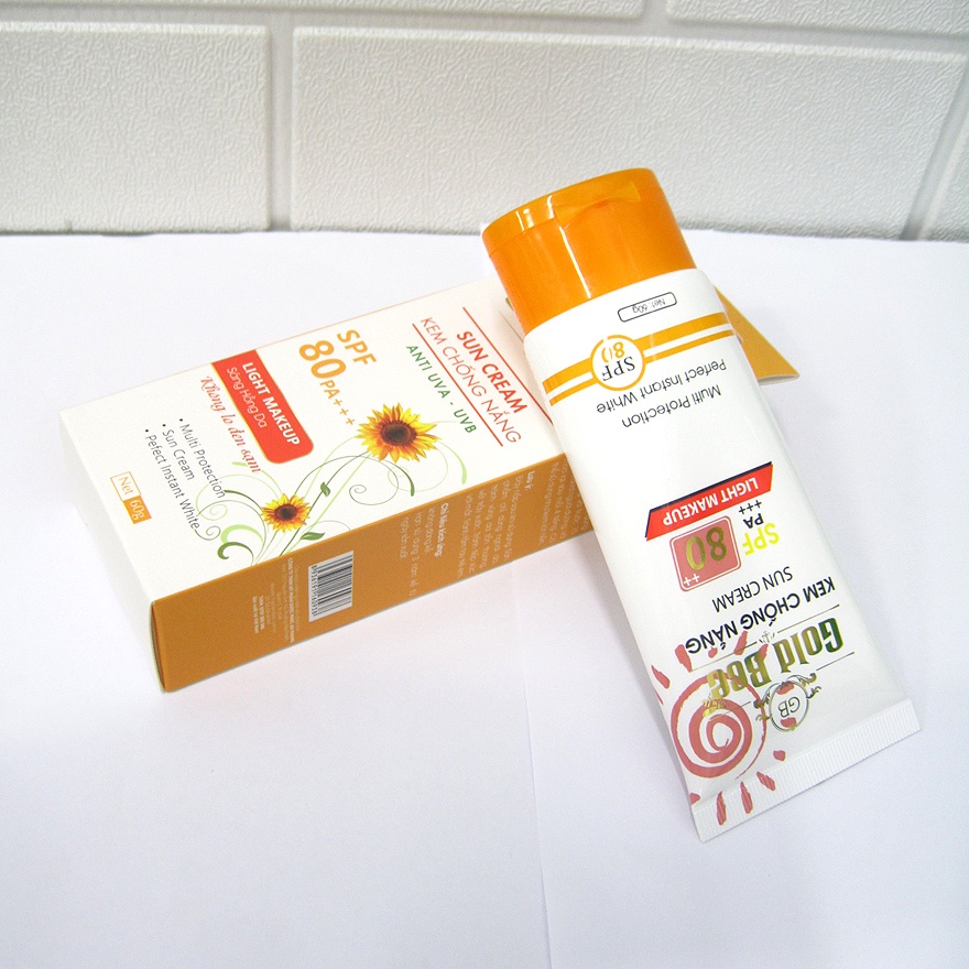 Kem Chống Nắng Sáng Hồng Da Gold Bee - Hàng Chính Hãng SPF 80 PA+++ 50g