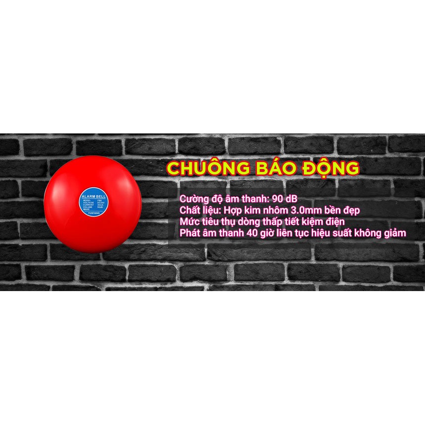 Chuông báo cháy 6 inch DC24v gồm Kiểm Định