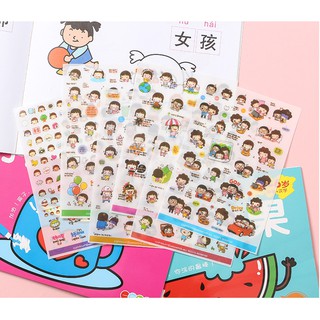 Bộ 6 tờ sticker hàn quốc day&day 2
