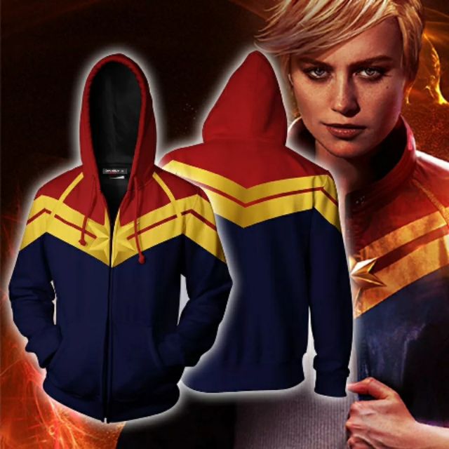 Áo Hoodie Captain Marvel Cực Đẹp Và Độc