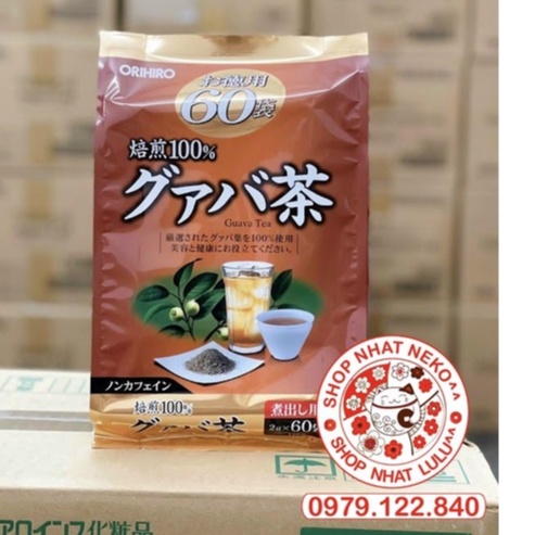 Trà lá ổi Orihiro Nhật Bản hỗ trợ giảm cân, giảm mỡ, giảm đường máu, tốt hệ tiêu hoá