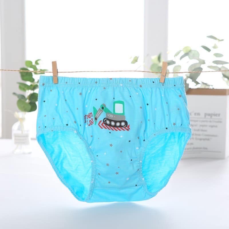 Set 5 Quần Lót Trẻ Em - Mẫu Xe Công Trường