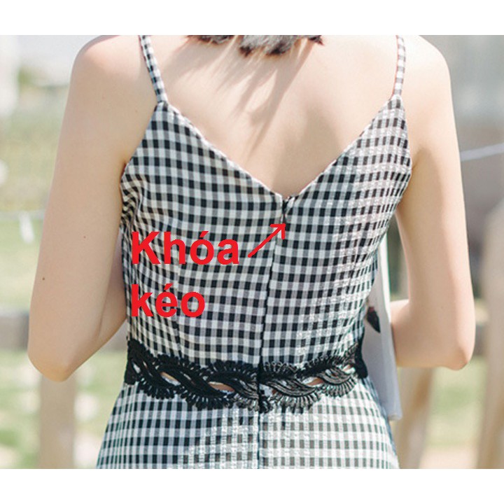 Đầm xòe caro xinh xắn VA-011i