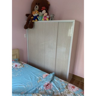 Tủ nhựa đài loan 4 cánh cửa lùa ngang 1m64 cao 1m85, tủ nhựa gia đình