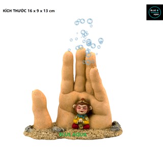 Trang Trí Hồ Cá Tôn Ngộ Không Sủi Oxi