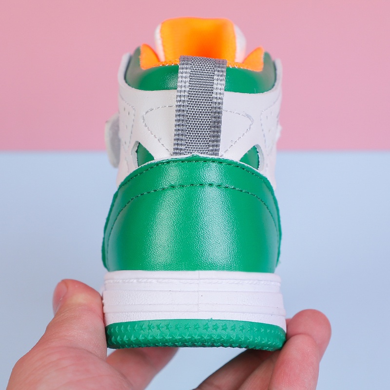 Giày Sneaker Cổ Cao Đế Mềm Chống Trượt Thời Trang Cho Bé Trai &amp; Gái Từ 3-18 Tuổi