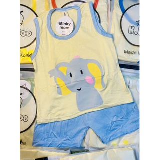 Bộ ba lỗ thun lạnh Minky Mom cho bé