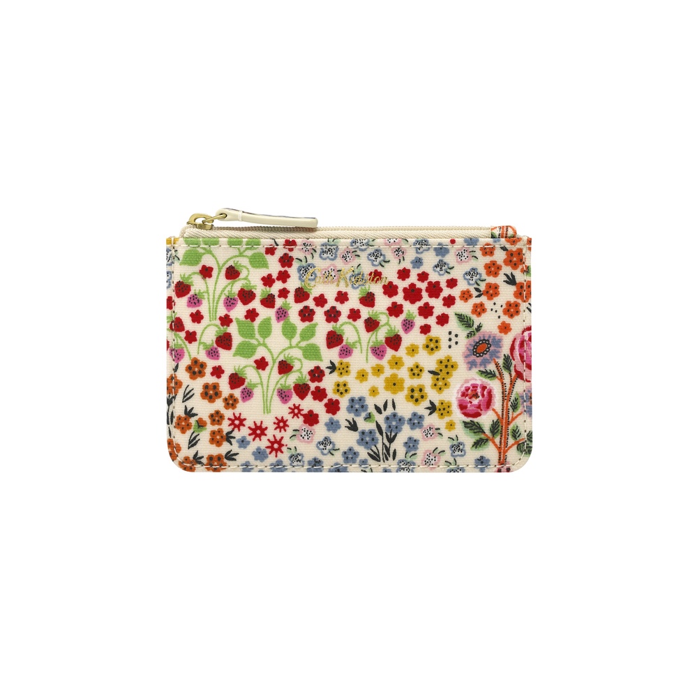 Cath Kidston - Ví nữ/Small Card &amp; Coin Purse - Kingdom Ditsy - Cream -1042238