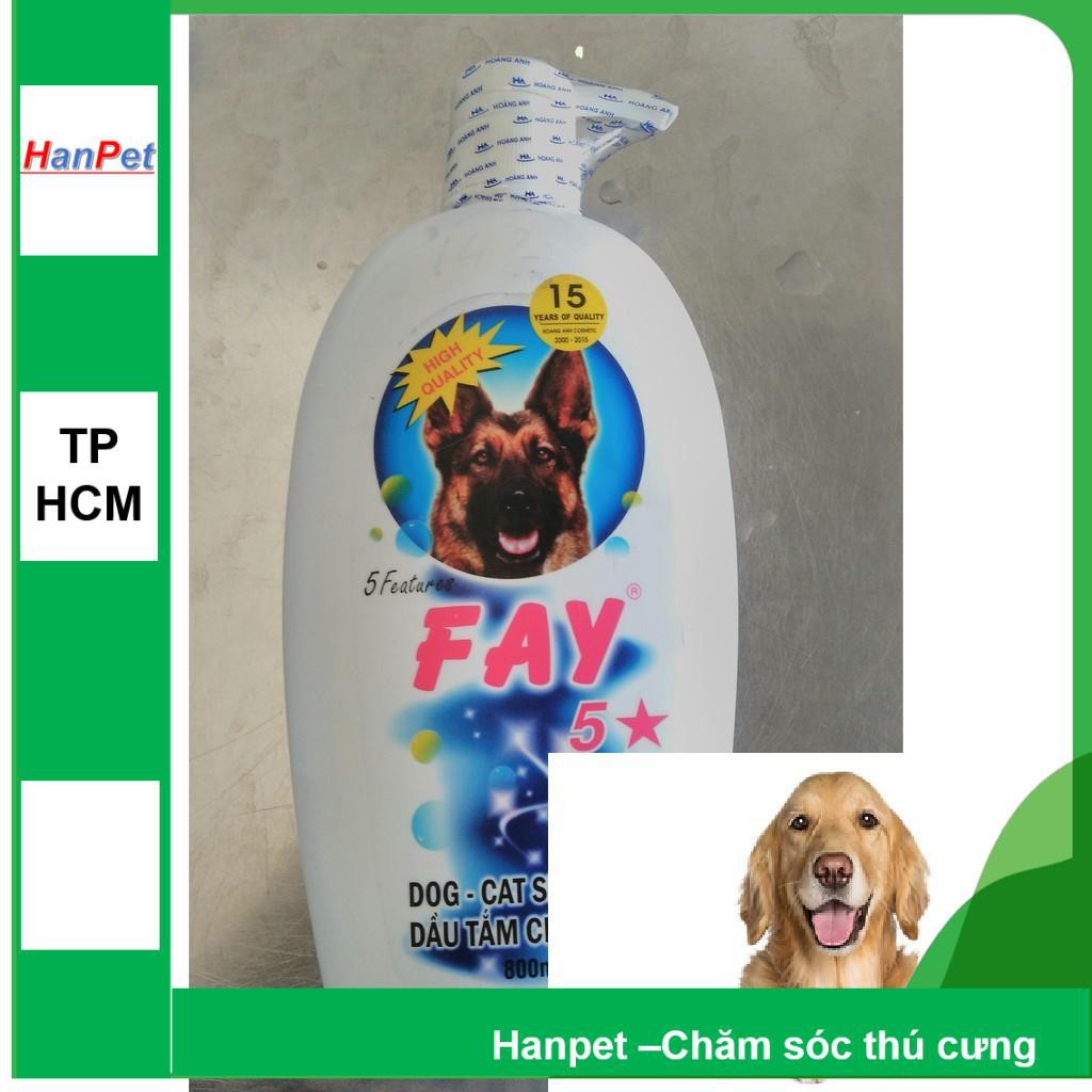 Hanpet.GV- Dầu Tắm chó mèo Fay 5* 800ml (- 104) sữa tắm cho chó