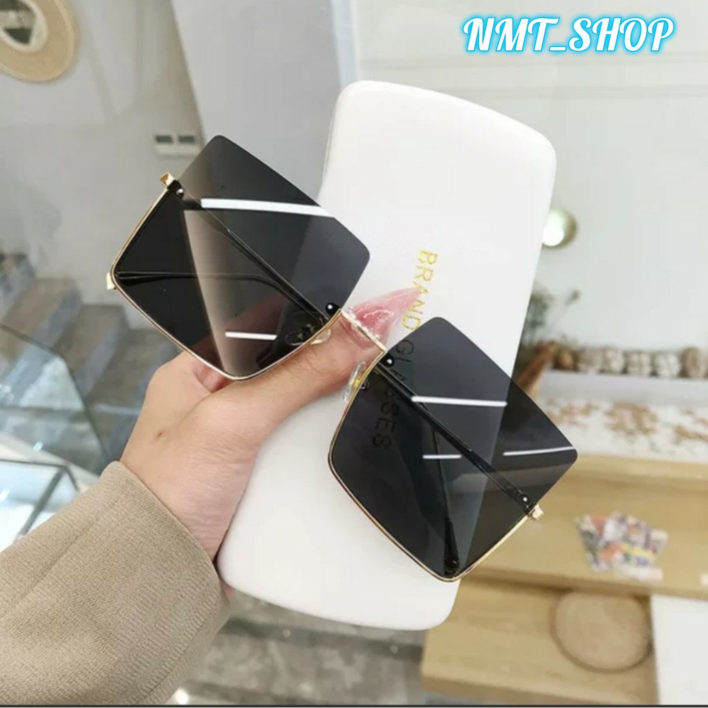 Kính râm nữ, Kính đi biển 2021 Phong cách HÀN QUỐC, Kính mát gọng vuông VIDEO+ẢNH THẬT [ FREESHIP] | BigBuy360 - bigbuy360.vn