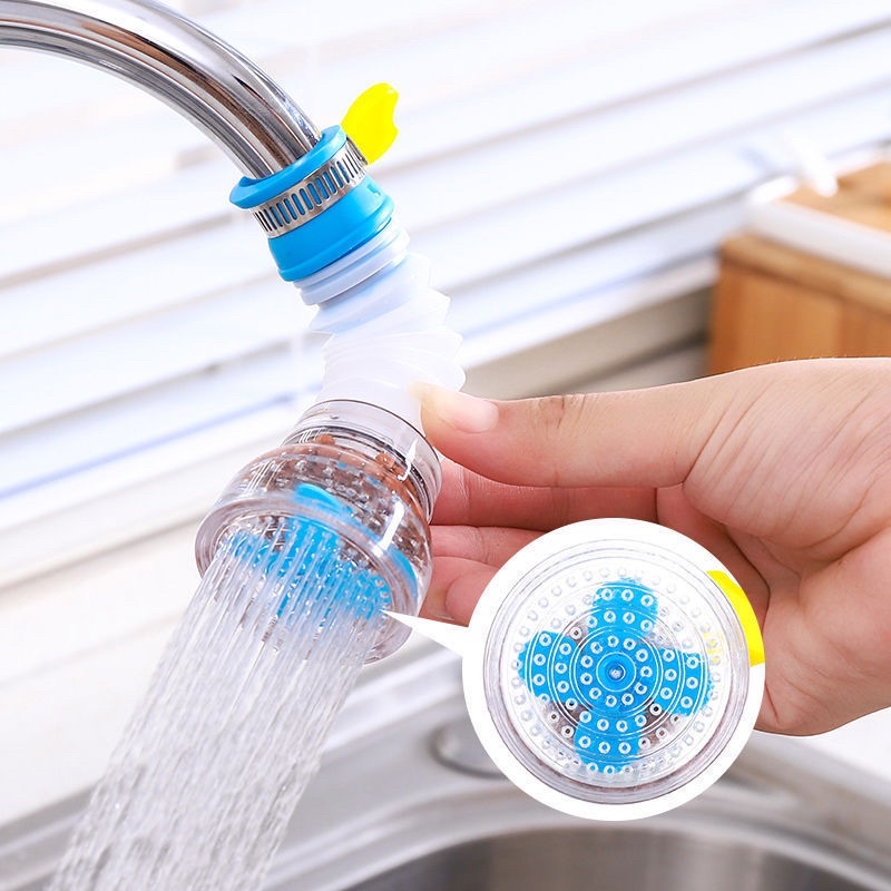 Đầu gắn vòi nước tăng áp xoay 360 độ, cục lọc nước tại vòi thông minh siêu tiện lợi, đầu sen mini tăng áp
