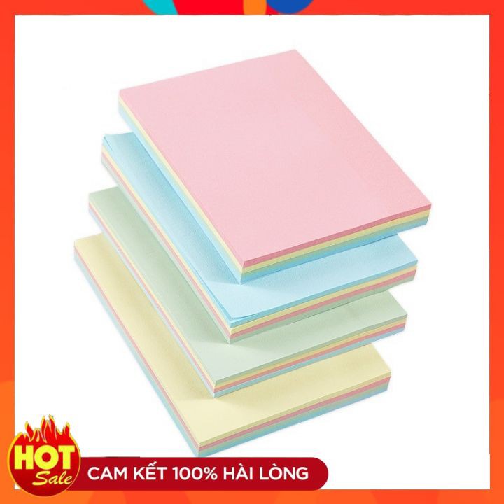 COMBO 2 XẤP Giấy Ghi Nhớ - Sticky Note 4 Màu Pastel - 100 Tờ Đủ Size BAOKE TZ2003/ TZ2004/ TZ2005