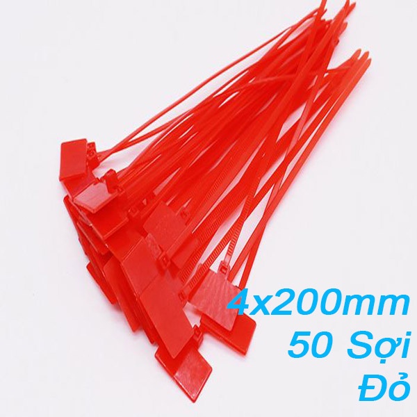 Dây Rút ,Dây Thít Màu 4x200mm - 50 sợi