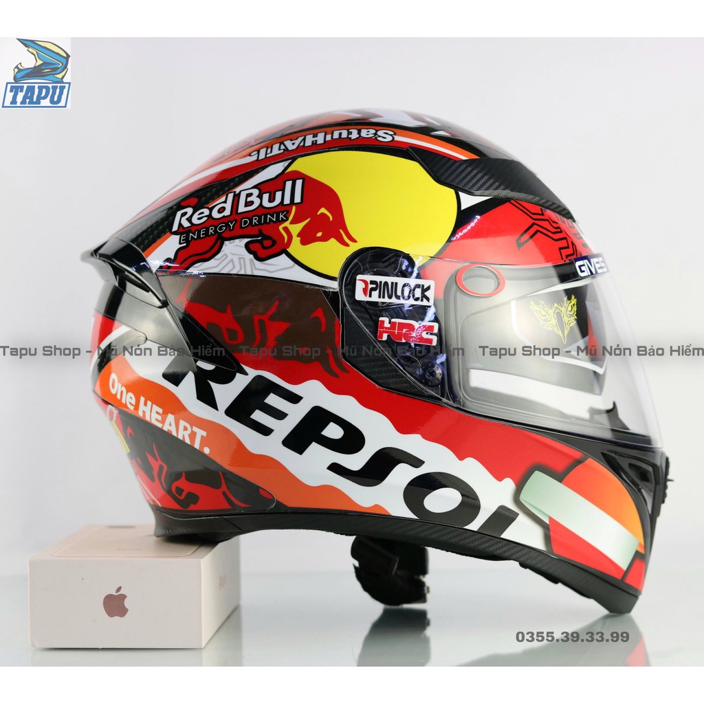 [FREESHIP] MŨ BẢO HIỂM FULLFACE ROC 05 2 KÍNH LÊN TEM REPJOL