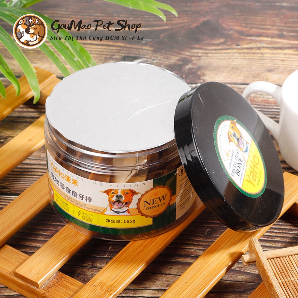 Đồ ăn vặt, kẹo sạch răng cho chó 4 vị thơm ngon (Bò/ gà/ sữa/ hỗn hợp) (220gr/hộp)