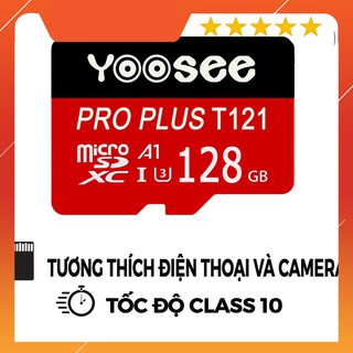 Xả kho - thẻ nhớ yoosee 128gb u3 class 10 tương thích mọi thiết bị