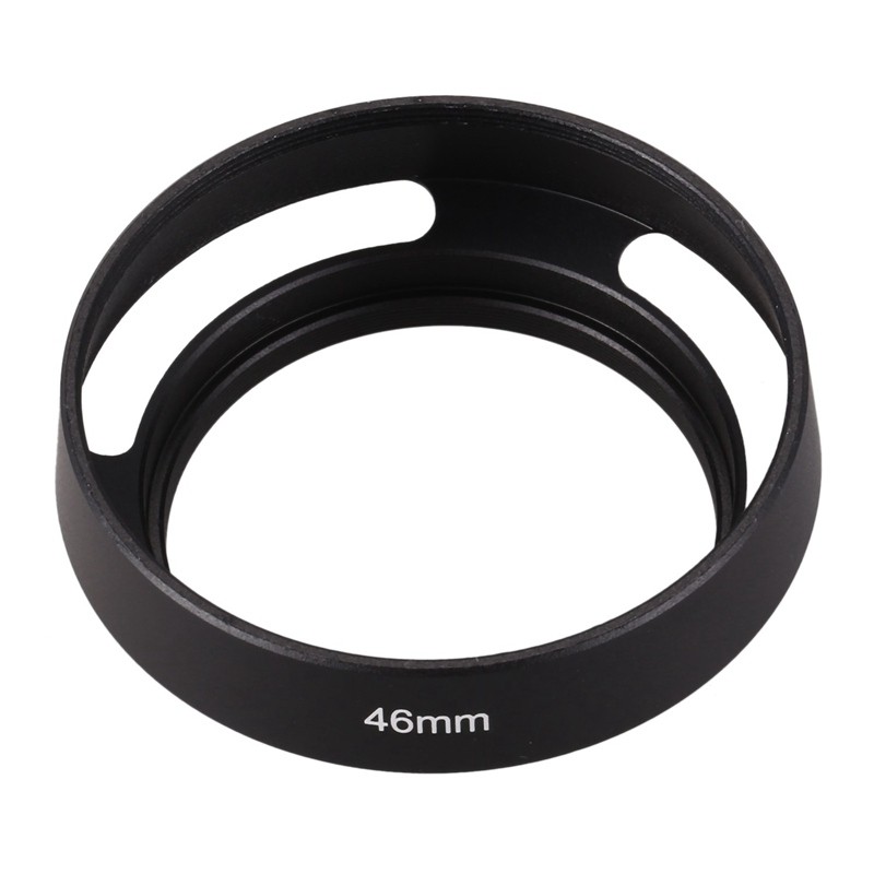 Black 46mm Lens Hood for 25mm F1.4 35mm F1.6 50mm F1.8 mirrorless ZJV