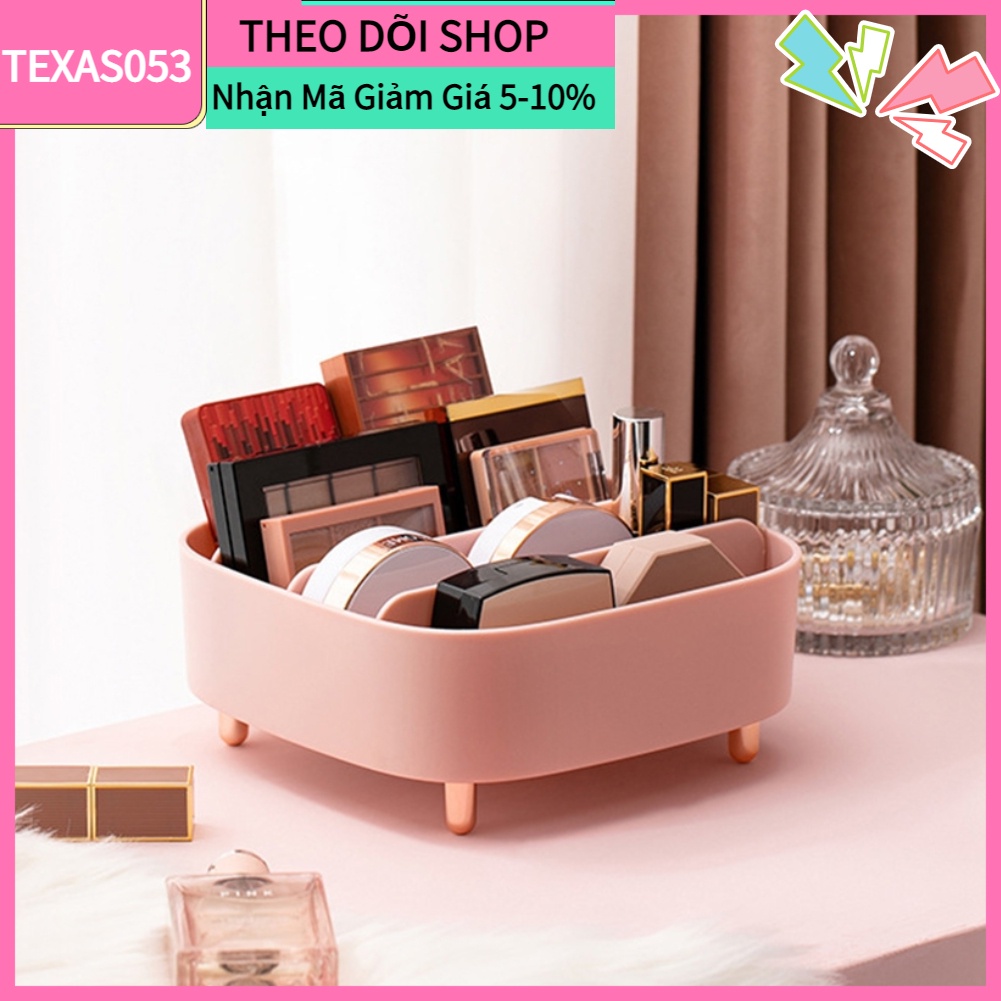 [Hàng Sẵn] Kệ Đựng Mỹ Phẩm để bàn đa năng Khay đựng Son môi bóng mắt 4 Ngăn【Texas053】