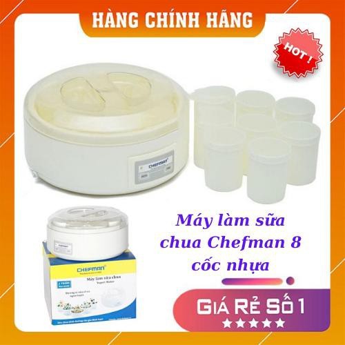 Máy Làm Sữa Chua 8 Cốc thủy tinh Chefman CM-302