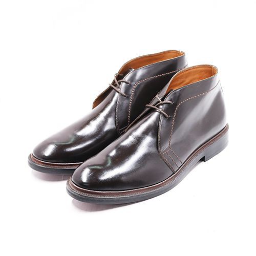 Giày Boots Da Bê NAMIDORI Chukka Boots BL00 - Dark Brown - Size 43