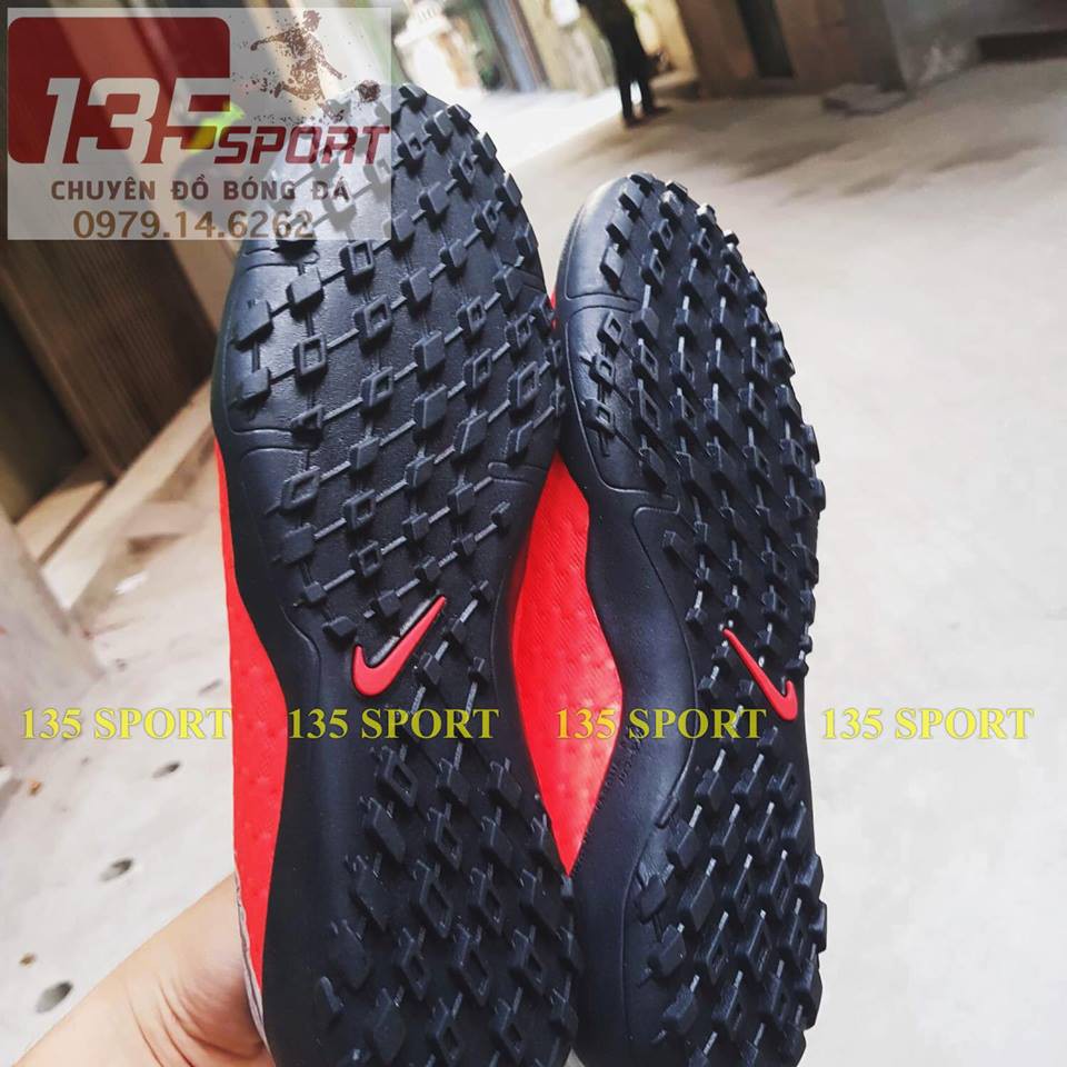 [FREESHIP 99K]Giày bóng đá Hypervenom 3 Academy đỏ xám TF (Combo kèm túi đựng giày)