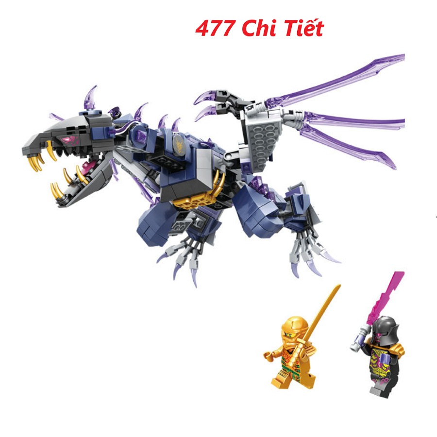 [Mã LIFE0503TOYS1 giảm 10% đơn 150k] LEGO Ninja Go Rồng - 477 Mảnh, Đồ Chơi lắp ghép Lego Rồng Hộp Carton